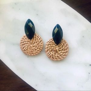 Rattan Earrings